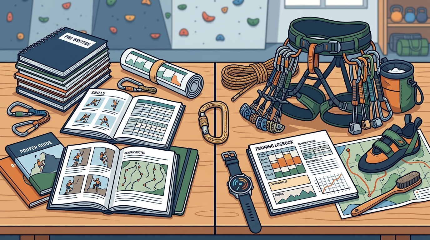 Pre-Written vs. Personalized Climbing Programs Compared