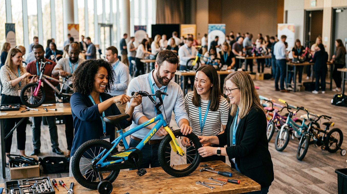 How to Organize a Charity Bike Building Event for Conferences