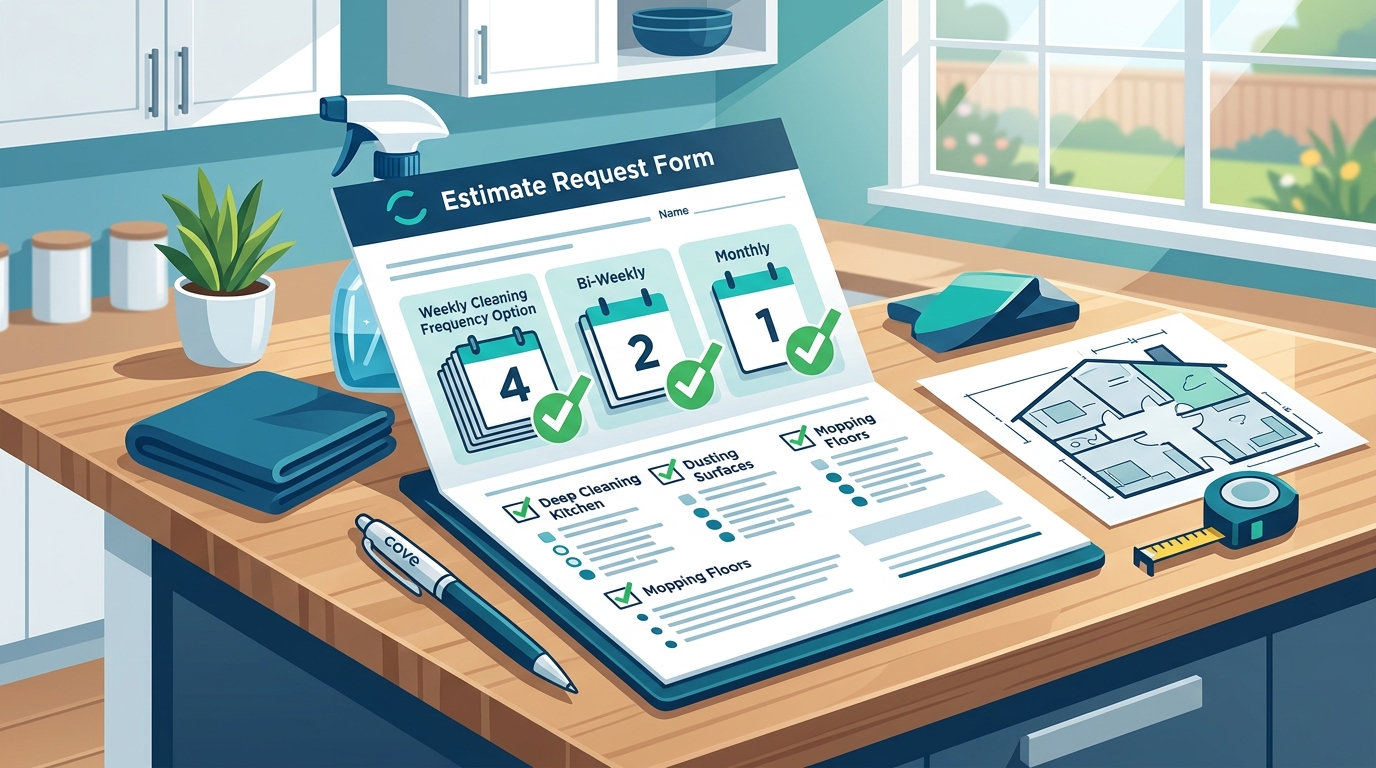 How do I request a free estimate for recurring house cleaning services? - cove-cleaning.com