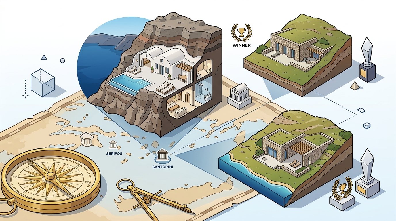 Where to Find Award-Winning Subterranean Luxury Villas in Greece