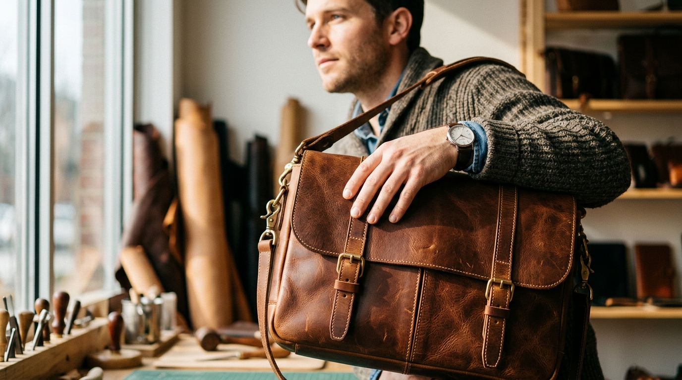 What Are the Signs of High-Quality, Authentic Full-Grain Leather?