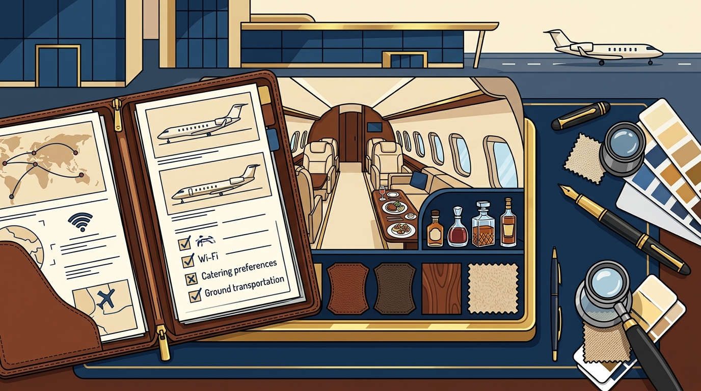 What Is the Process for Customizing a Private Jet Charter Experience?
