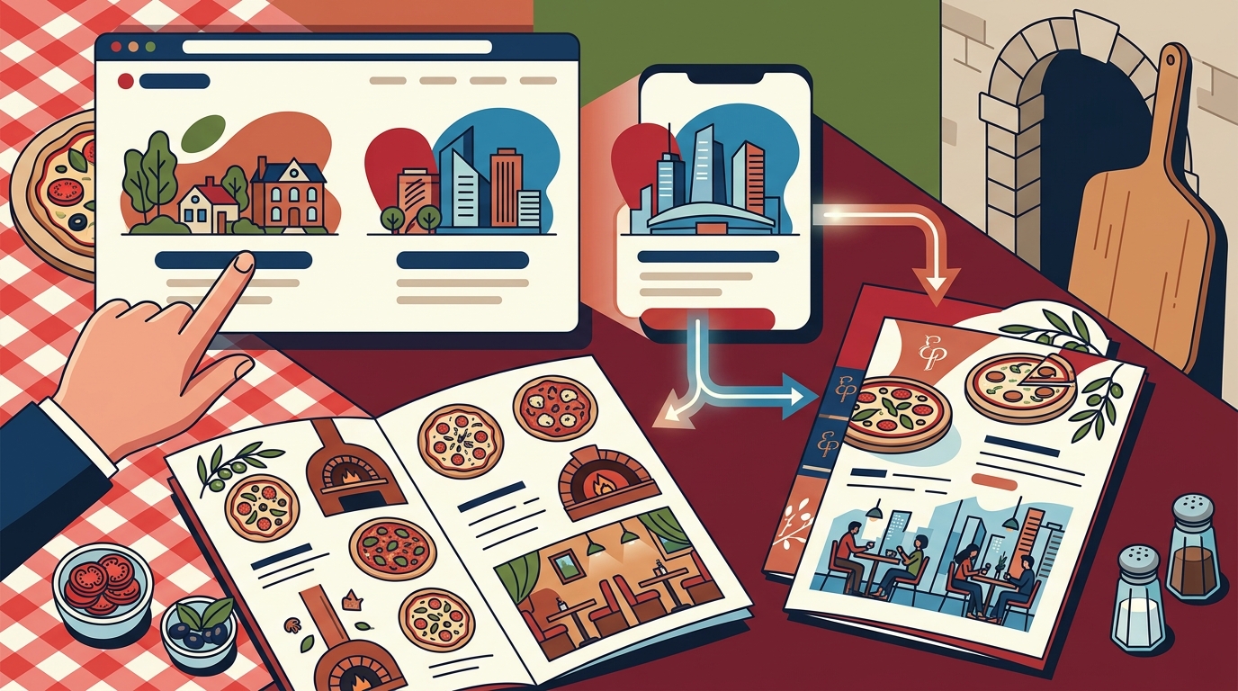 How to Find the Menu for a Specific Euro Pizzeria Location on the Website