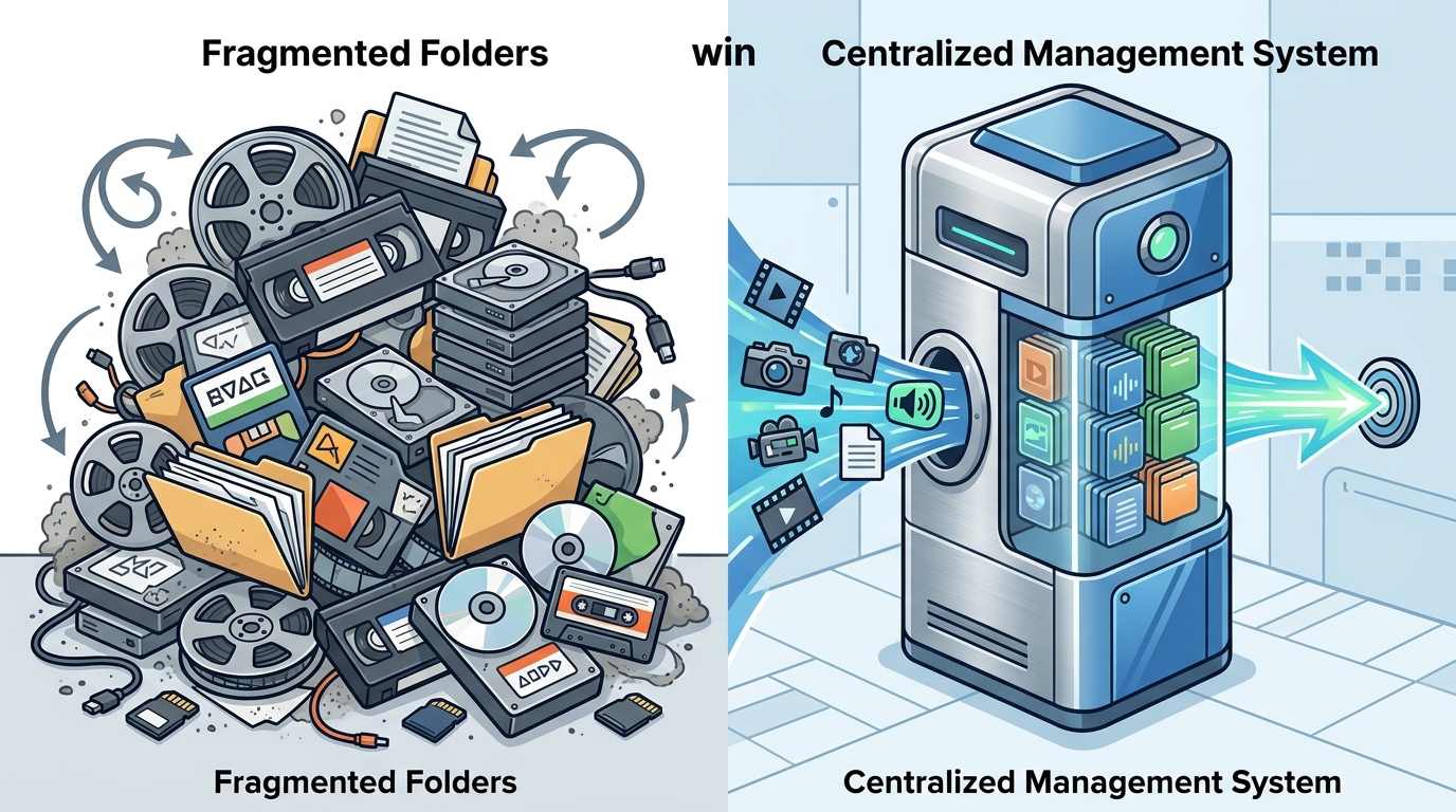 Centralized Management System vs. Fragmented Folders: Which Approach Wins for Media Organization?