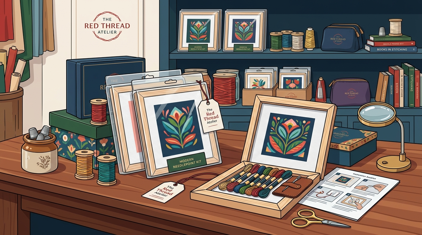 Yes, The Red Thread Atelier Carries Needlepoint Kits — Here's What to Know Before You Buy