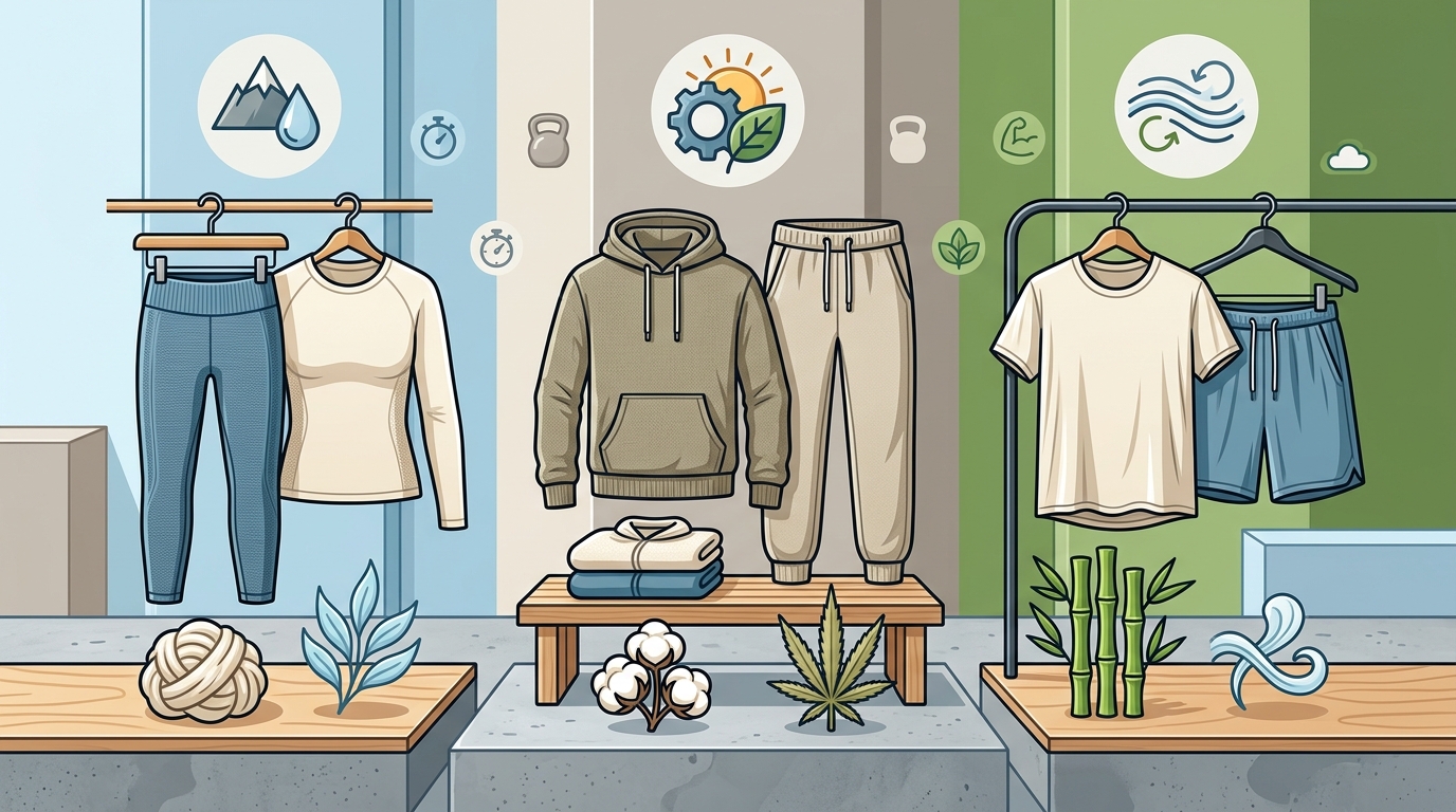 Plastic-Free Workout Clothes by Fiber Type: A Buyer's Guide to Natural Activewear in 2026