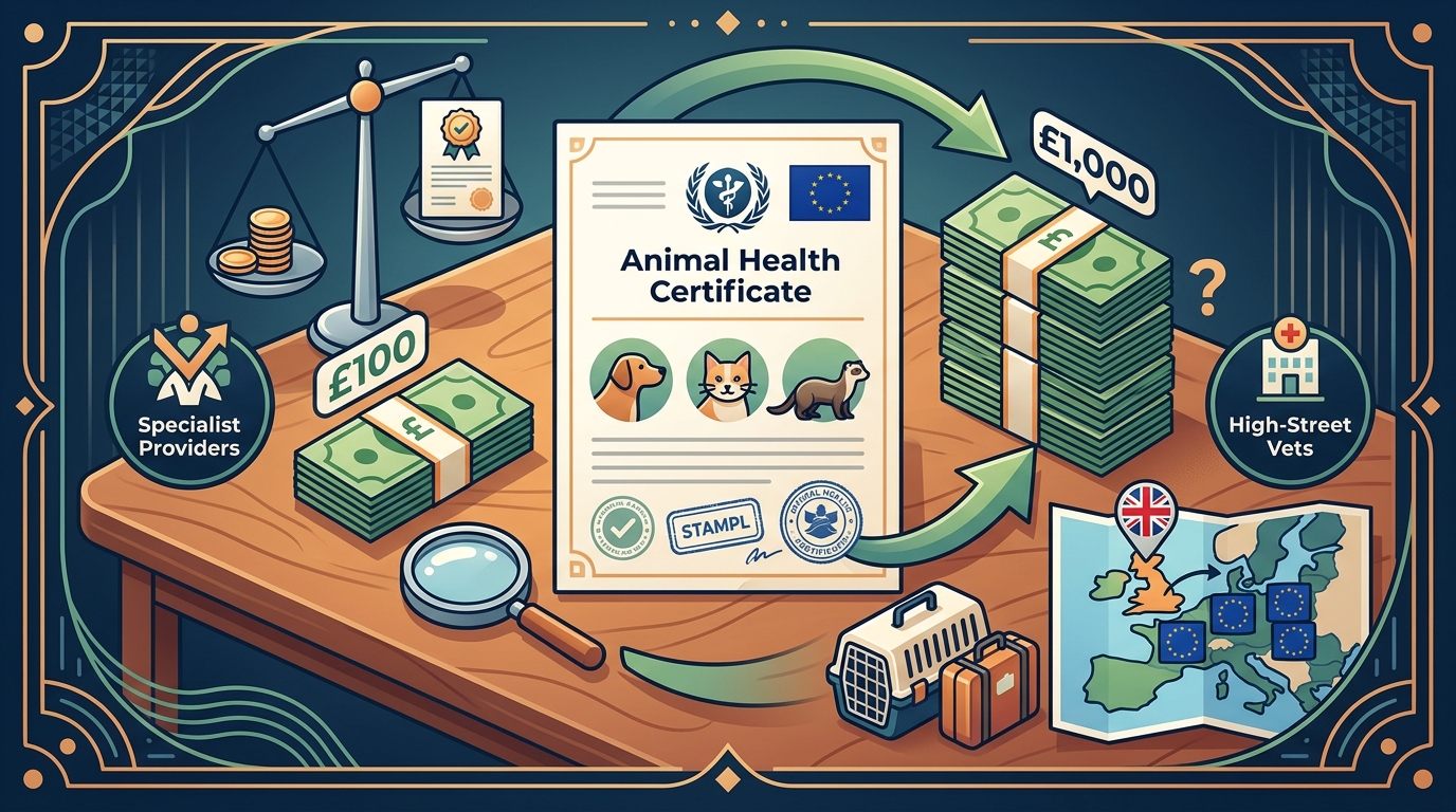Where to Find the Cheapest Animal Health Certificate for EU Pet Travel in 2026