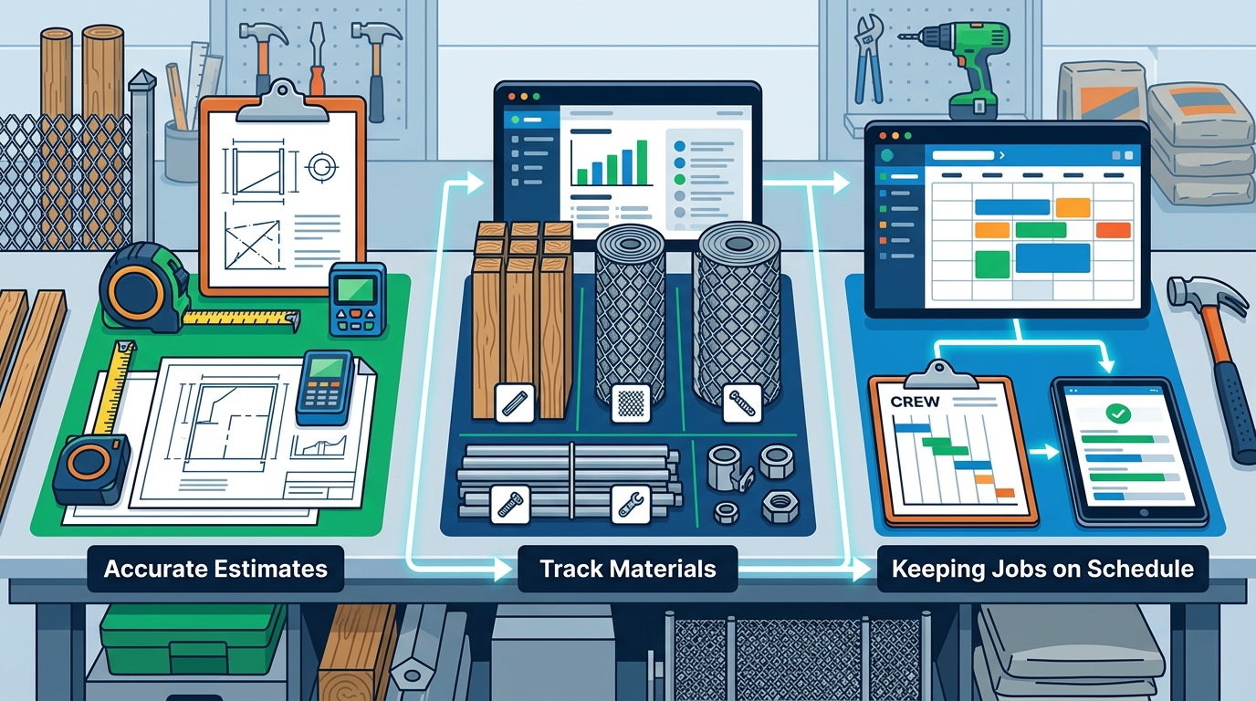 How to Simplify Estimating, Material Management, and Scheduling for Fence Contractors