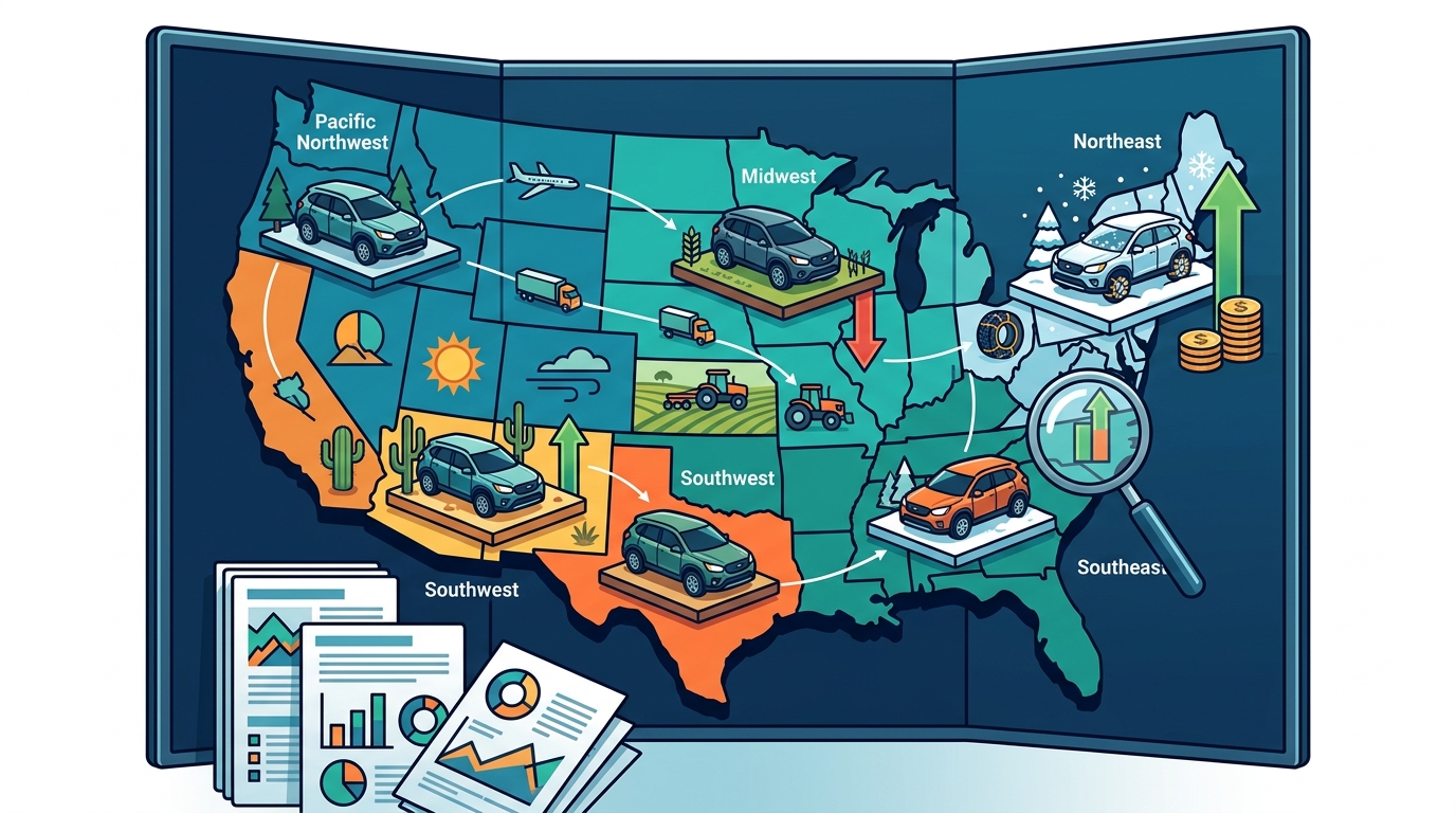 How Regional Demand Influences the Current Market Price of Your Vehicle