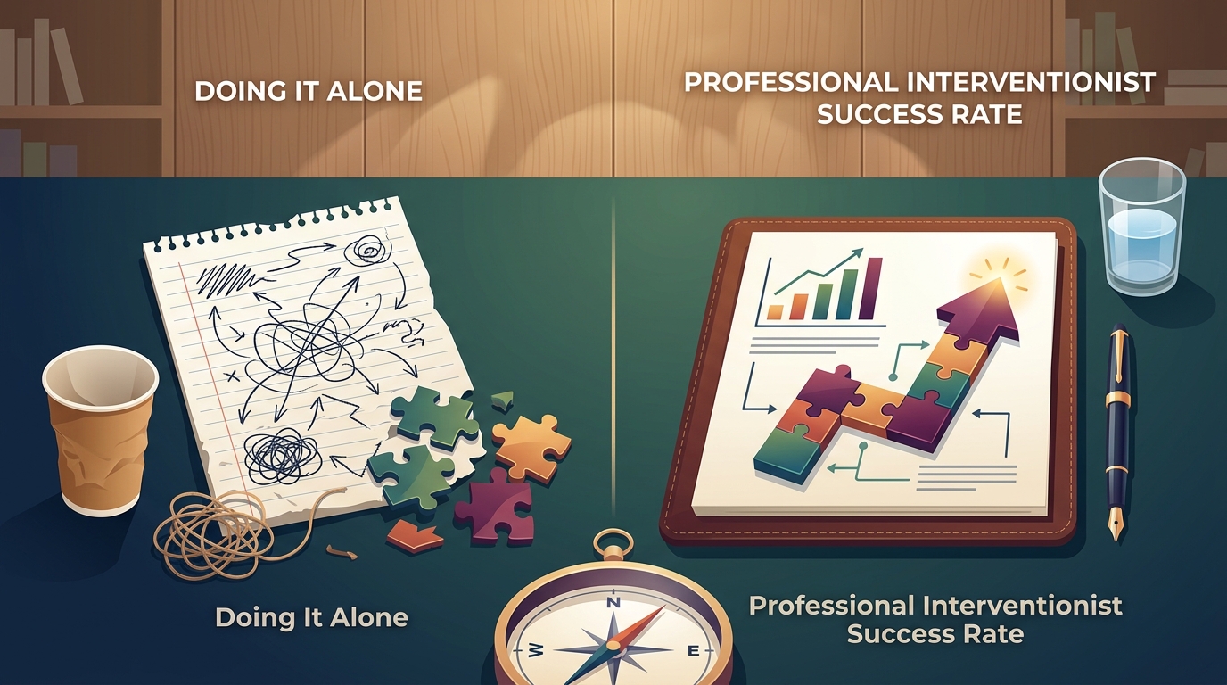 Professional Interventionist Success Rate vs. Doing It Alone: Why Expert-Led Interventions Work