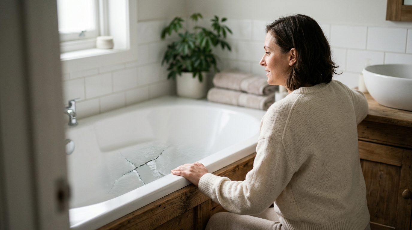 Can a Cracked Fiberglass Bathtub Be Repaired and Reglazed?