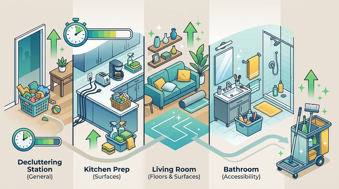 How to Prepare Your Home Before the Cleaning Crew Arrives: A Room-by-Room Action Plan