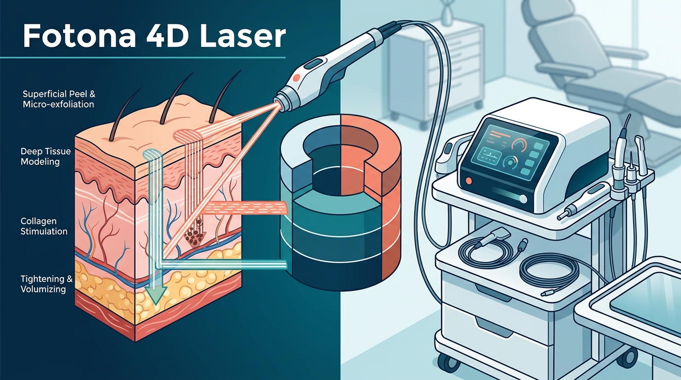 Non-Surgical Facelift With Fotona 4D: How Each Laser Dimension Rejuvenates Your Skin From the Inside Out
