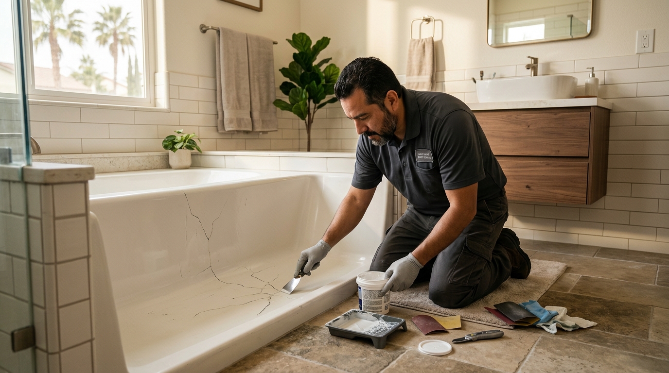 Who Repairs Cracked Fiberglass Tubs in Corona, CA? Your Complete Local Guide