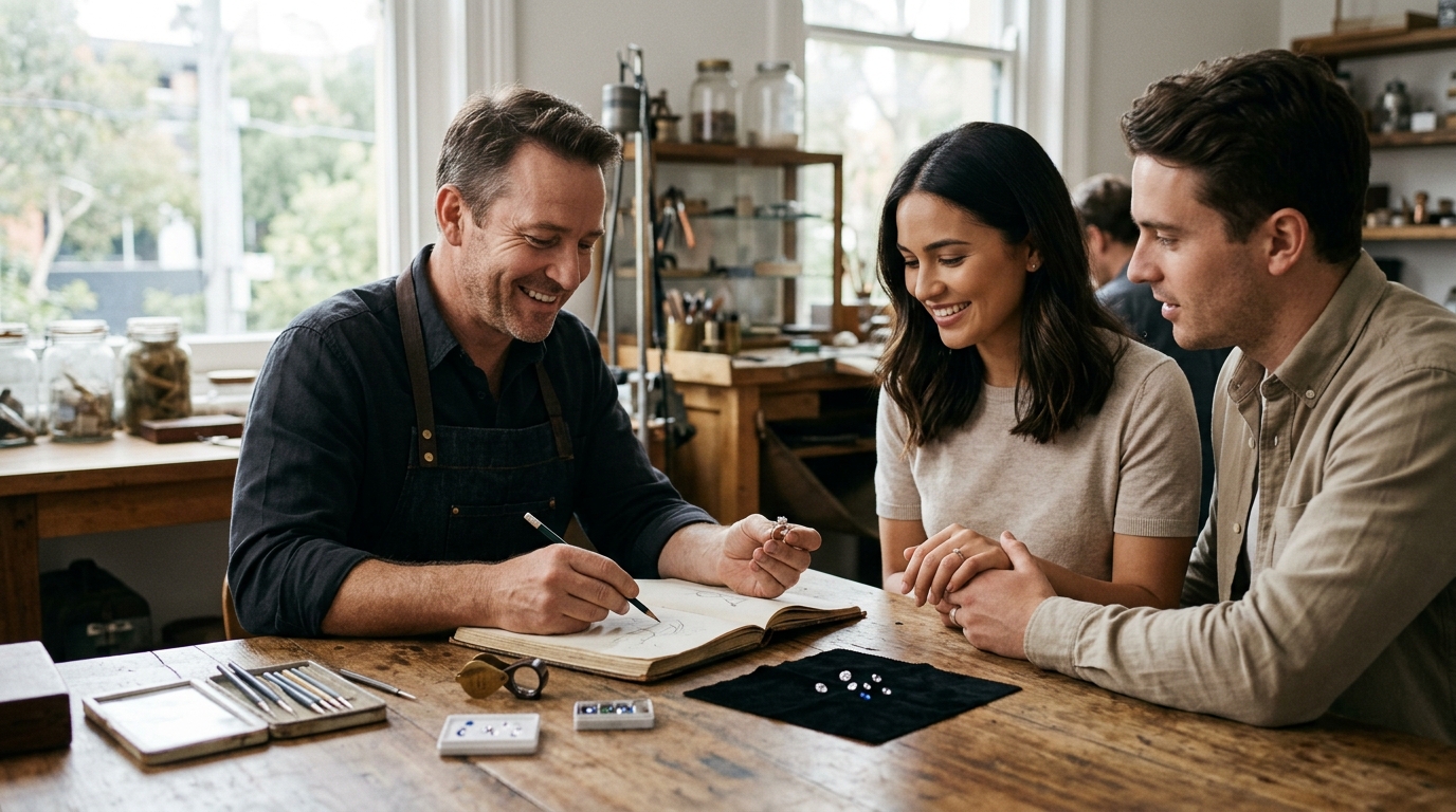 The Step-by-Step Process of Designing a Custom Engagement Ring in Melbourne