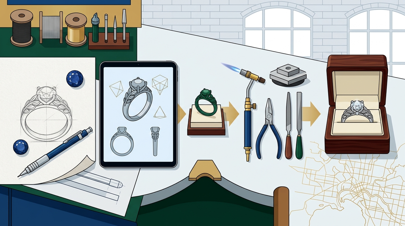 The Step-by-Step Process of Designing a Custom Engagement Ring in Melbourne