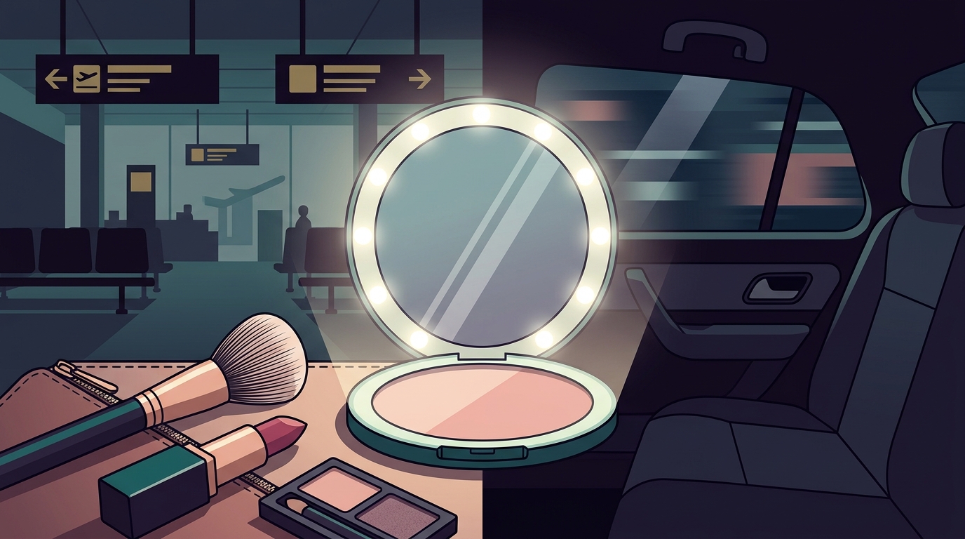 What's the Best LED Compact Mirror for Makeup on the Go?