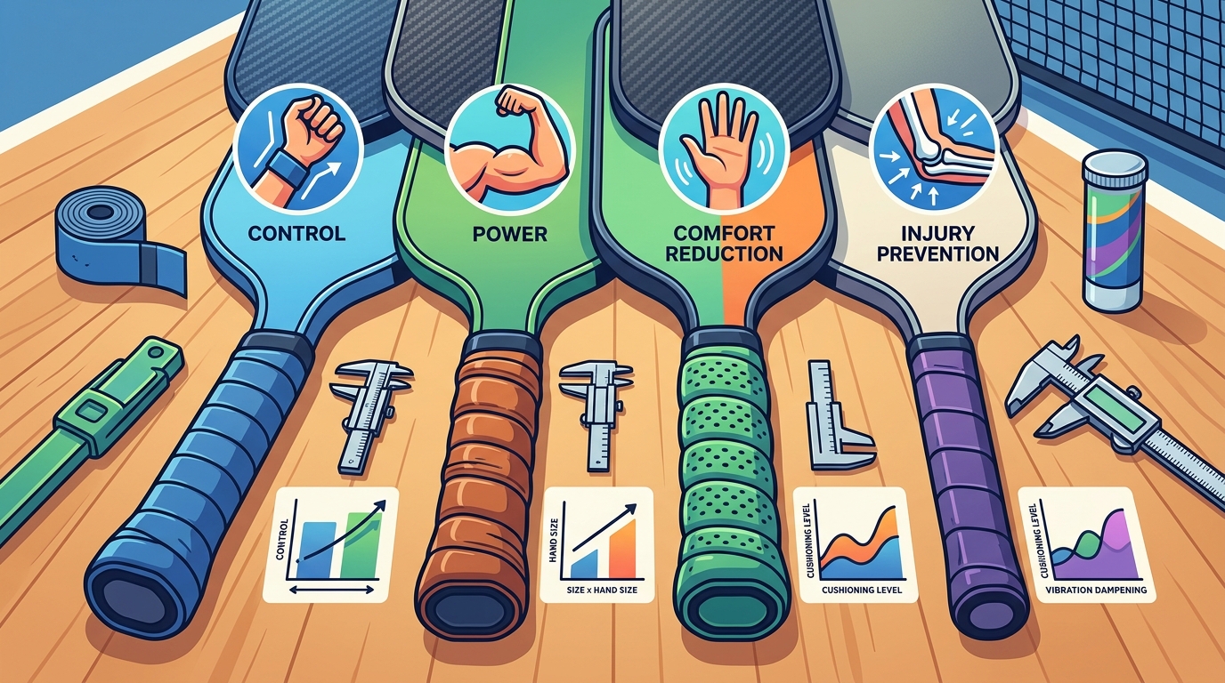 Pickleball Paddle Grip Decoded: Match Your Grip Setup to Your Playing Style