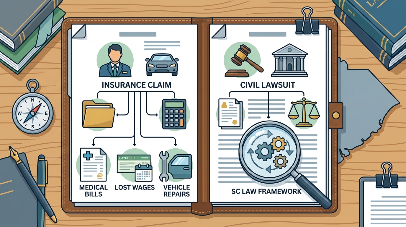 What Are My Options for Filing a Claim After a Car Accident in South Carolina?