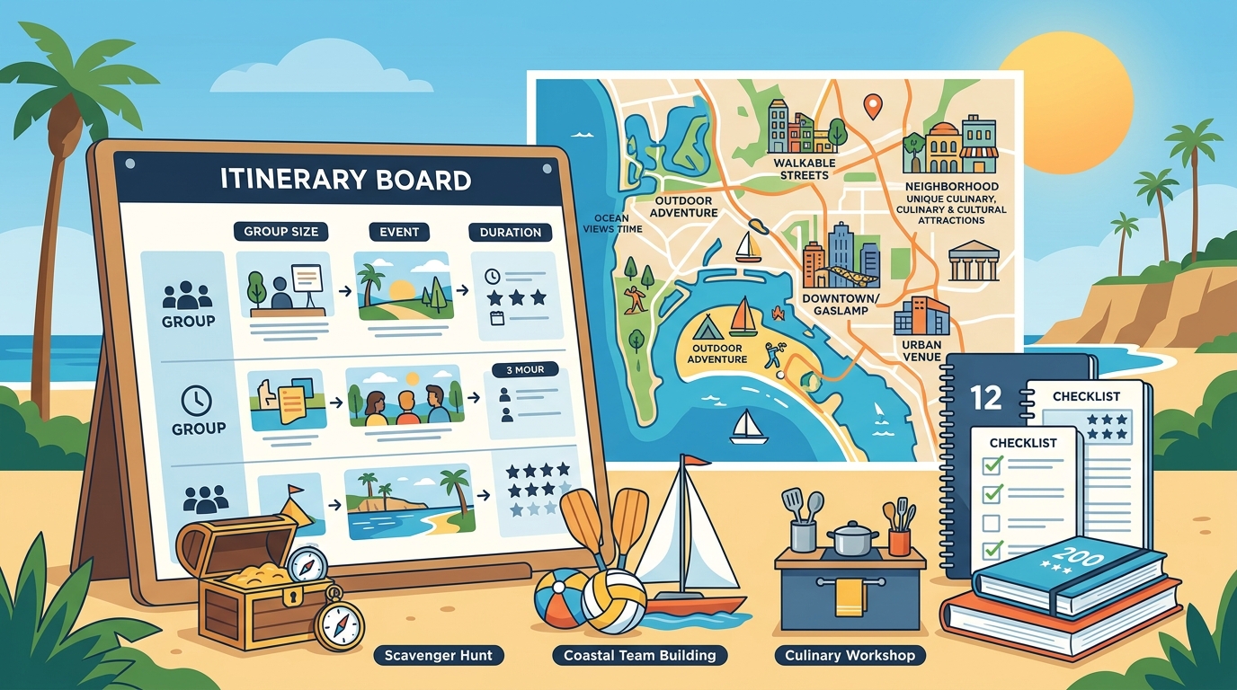 Where to Plan a Corporate Team Building Event in San Diego: Neighborhoods, Activities & Insider Tips