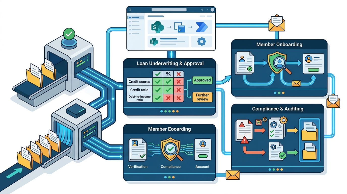 How to Automate Credit Union Workflows With SharePoint: 7 Practical Use Cases That Deliver Results
