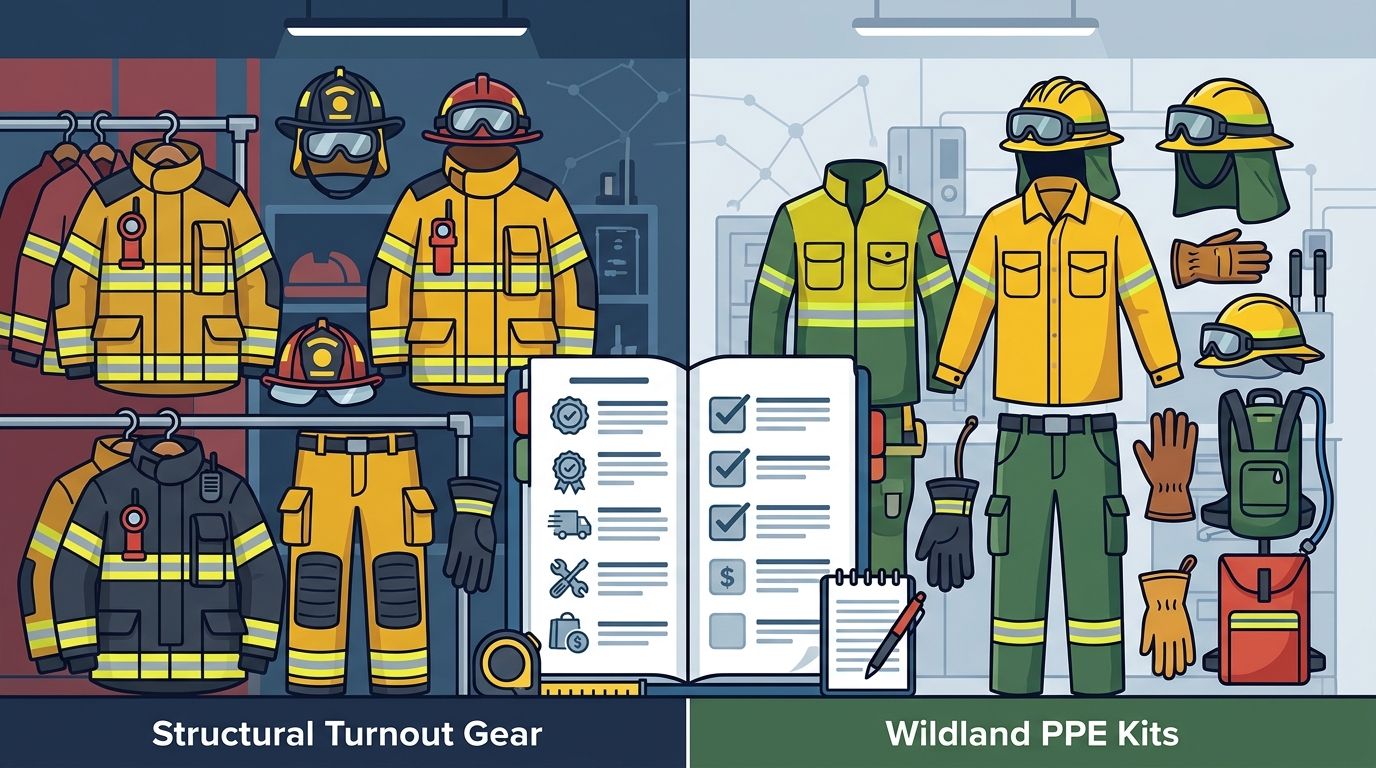 Structural Fire Gear & Wildland Kits Online: A Comparison of What to Look for in an NFPA-Compliant Supplier