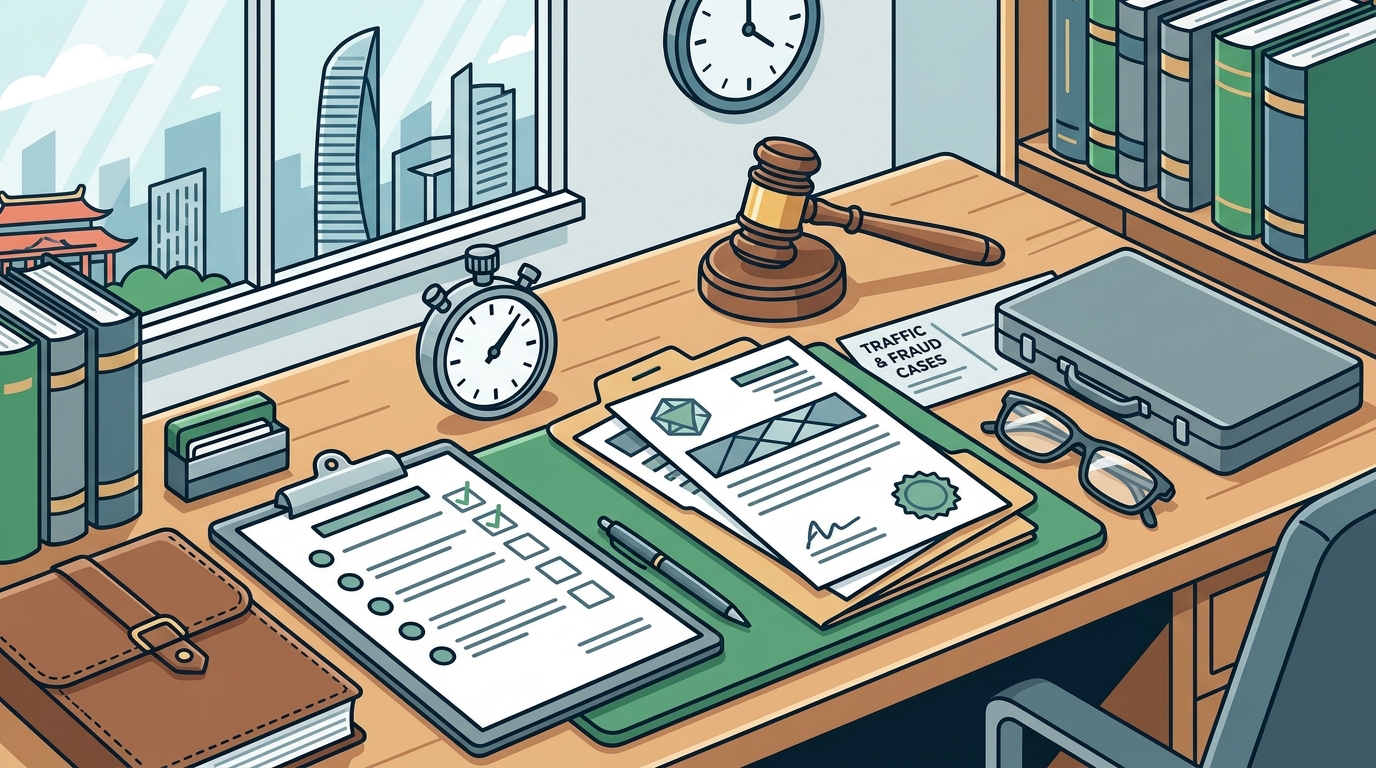 Choosing the Right Criminal Defence Lawyer in Singapore for Traffic and Fraud Cases: A Practical Checklist