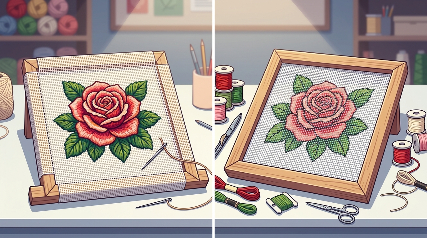 Pre-Stitched vs Non-Pre-Stitched Needlepoint Canvas Explained