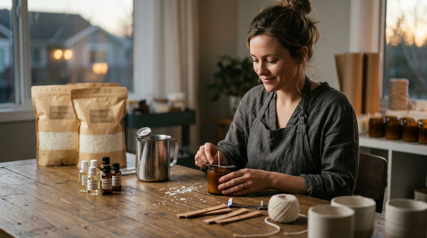 Where to Buy Supplies for a Home-Based Candle Company