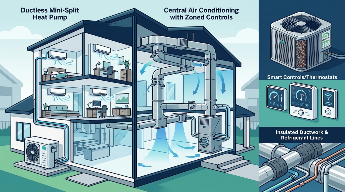 Cooling Solutions for Large Homes: Systems, Sizing, Tips