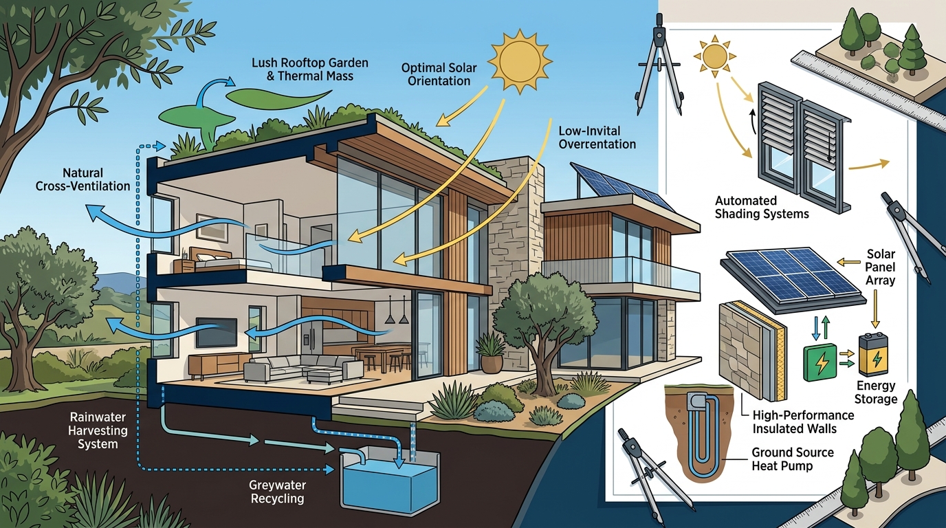 Sustainable Luxury Residence: Bioclimatic Design Guide