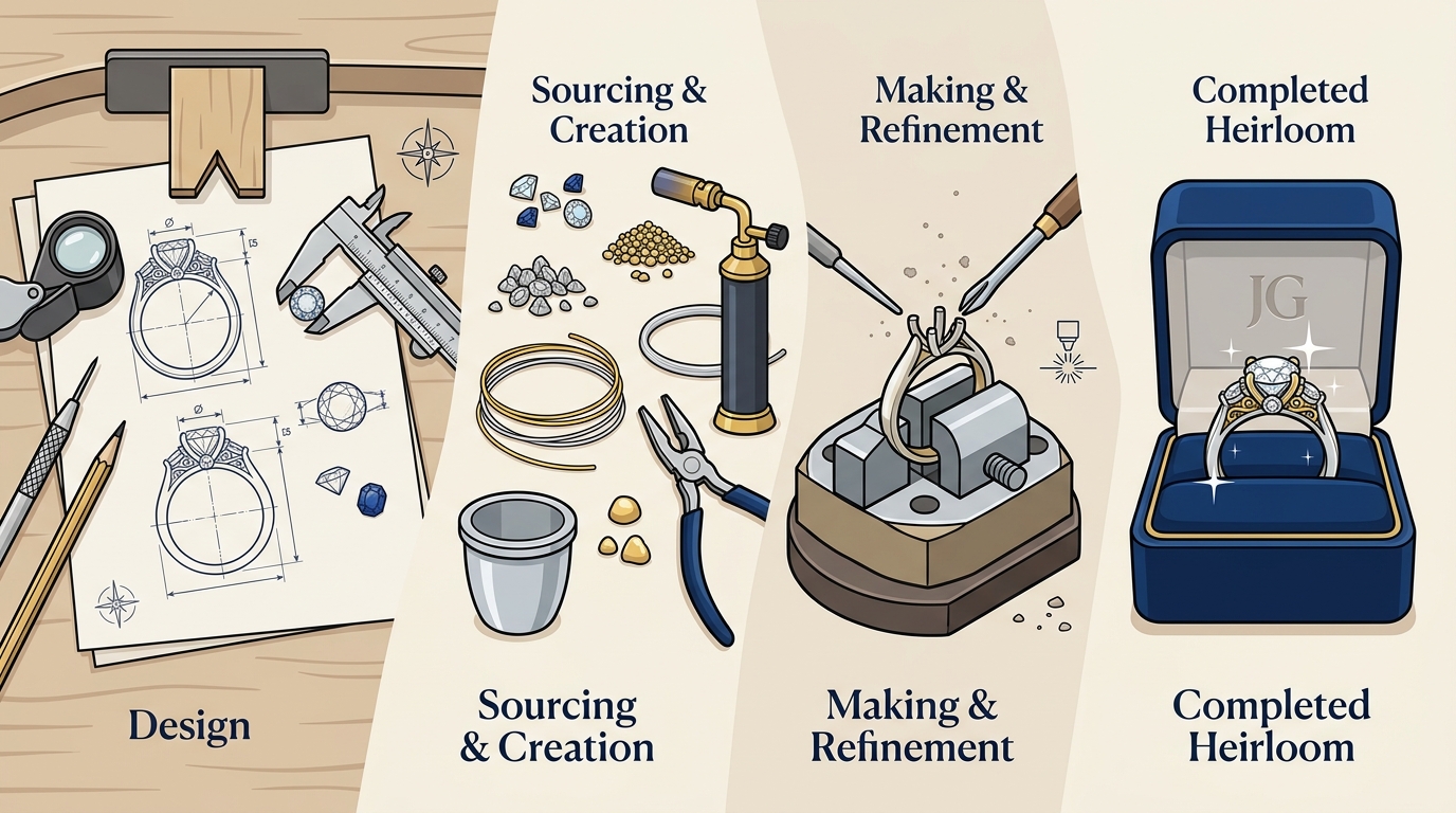 Custom Engagement Ring Process: Step-by-Step Guide