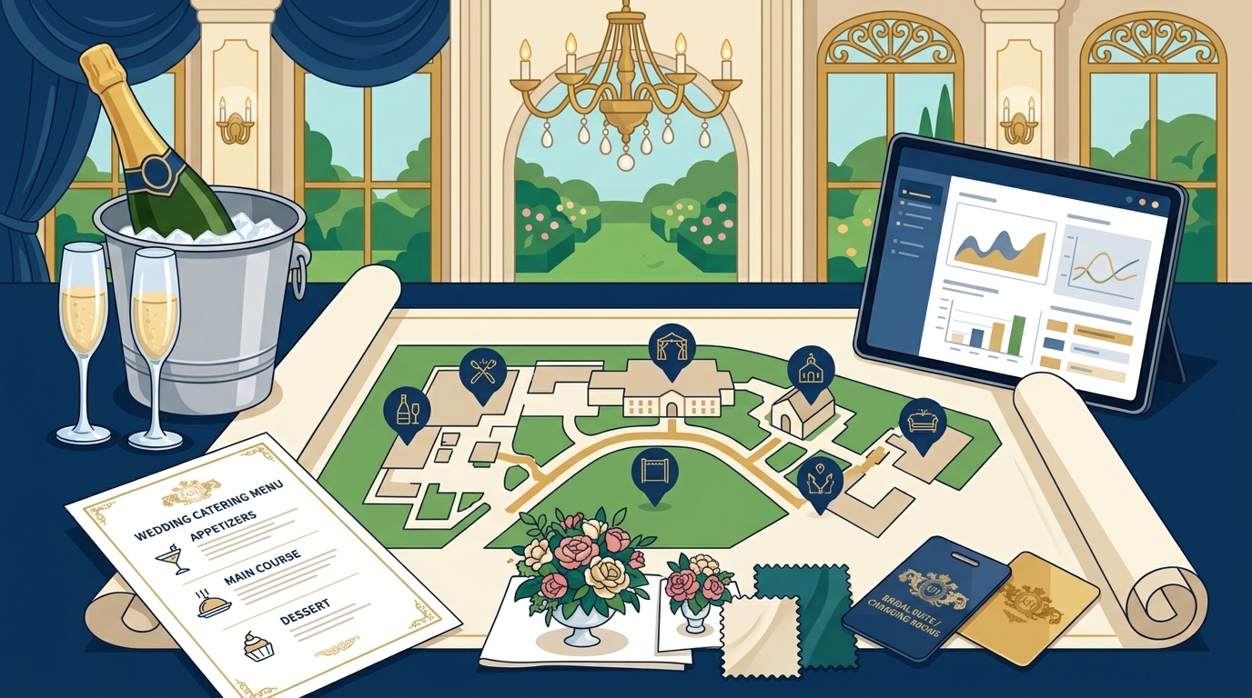 High-End Wedding Venue Amenities: What to Expect