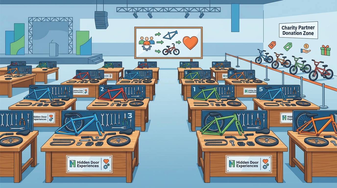 How to Organise a Charity Bike Building Event for a Conference