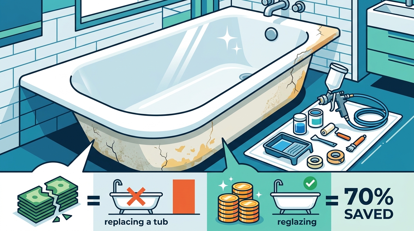How to Give Your Old Porcelain Tub a New Look Fast