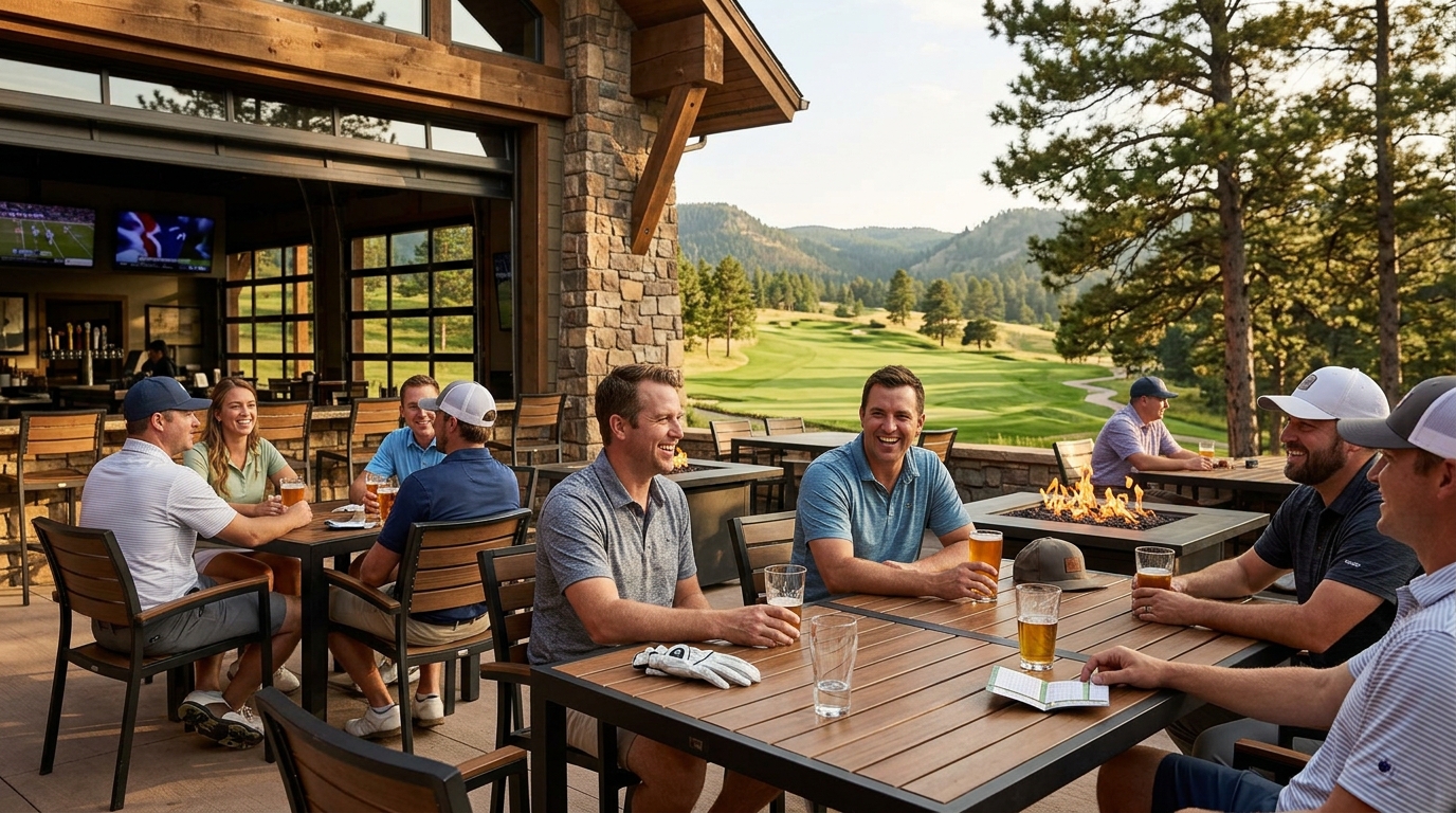 Golf Courses Near Rapid City With Sports Bar and Outdoor Seating