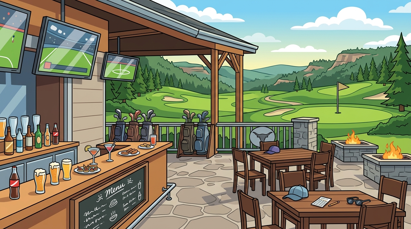 Golf Courses Near Rapid City With Sports Bar and Outdoor Seating