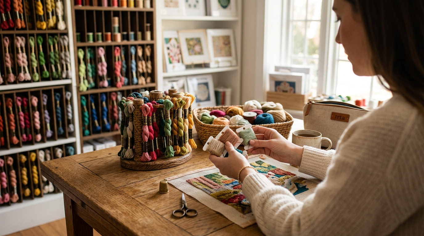How to Choose the Right Thread for a Needlepoint Canvas