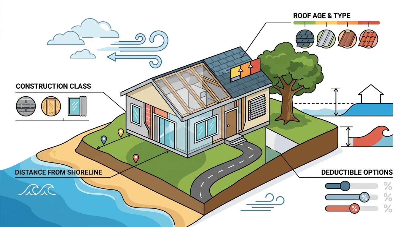 Windstorm Insurance Premium Factors in Coastal Areas