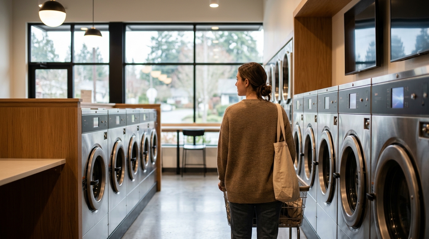 Modern Laundromat Near Seattle: Self-Service Washers & Dryers