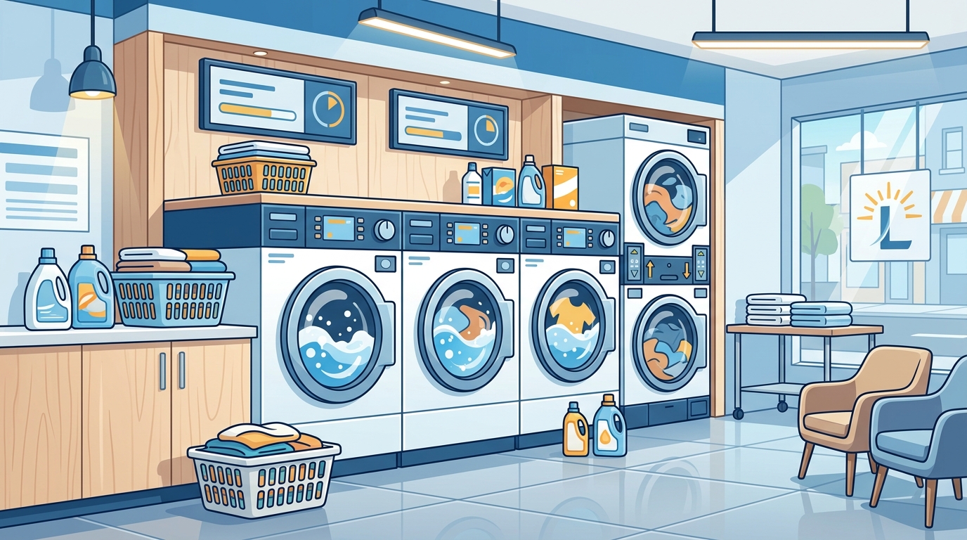 Modern Laundromat Near Seattle: Self-Service Washers & Dryers