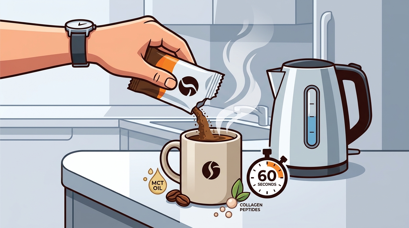 How to Make a High-Energy Coffee in Under 60 Seconds