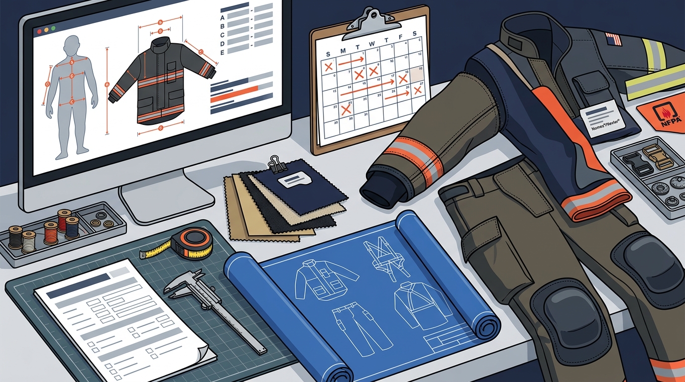 Custom-Sized Firefighting PPE: How to Order in 8-12 Weeks