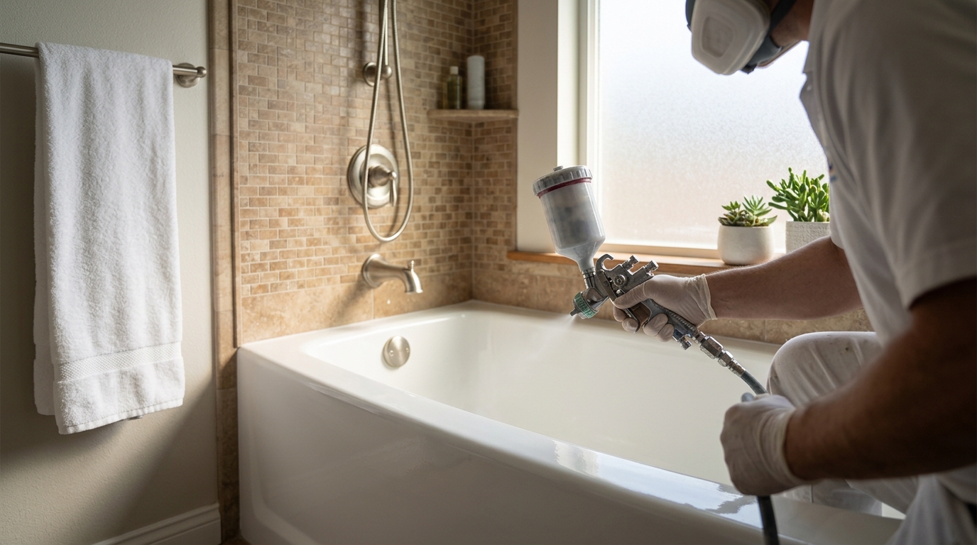 Fiberglass Tub Refinishing Process: How It Differs