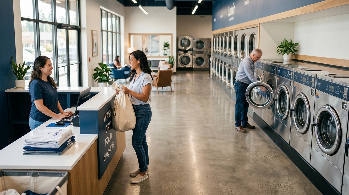 Large Full-Service Laundromat Near Shoreline WA