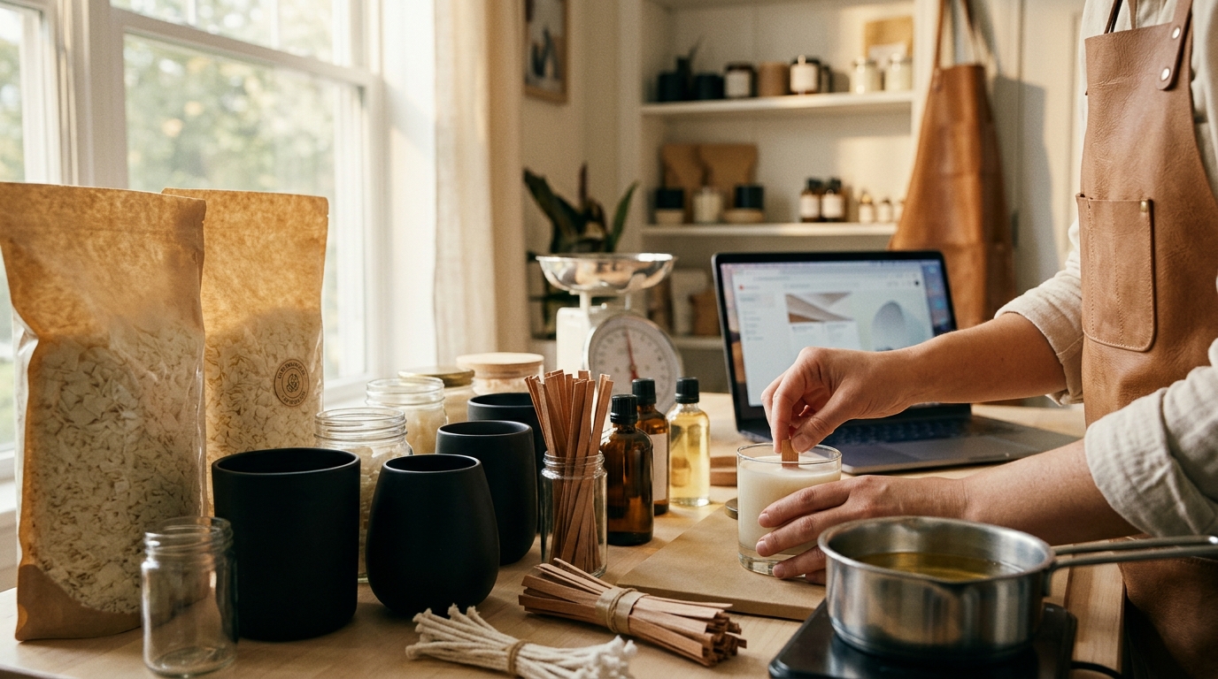 Where to Buy Supplies for a Home-Based Candle Business