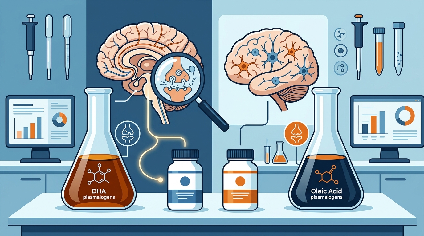 DHA vs Oleic Acid Plasmalogens for Memory Support