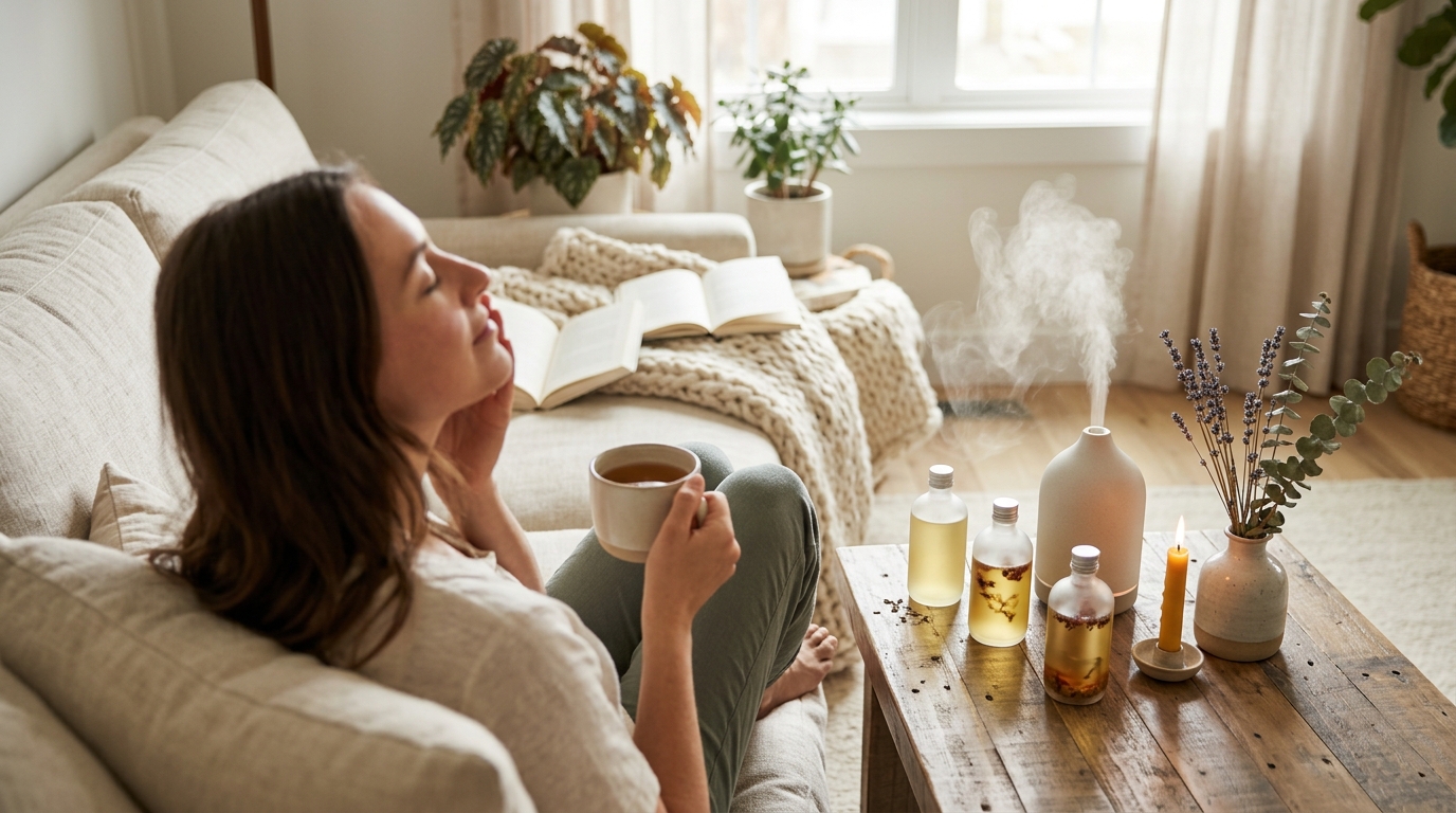 Plant-Based Essential Oils for Calm and Relaxation at Home
