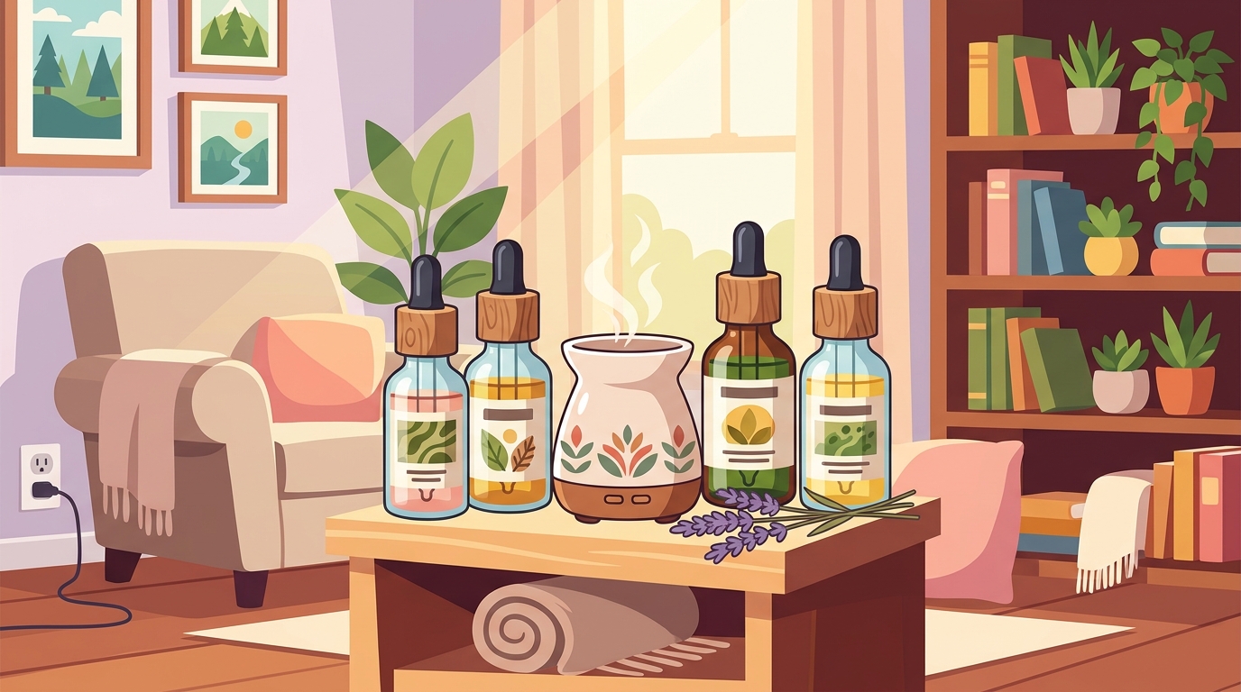 Plant-Based Essential Oils for Calm and Relaxation at Home