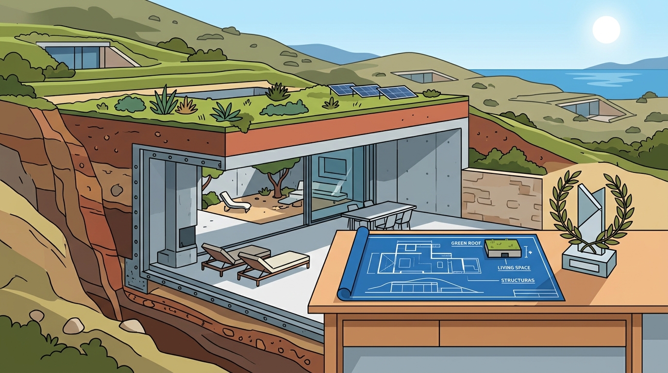 Award-Winning Subterranean Luxury Villas in Greece